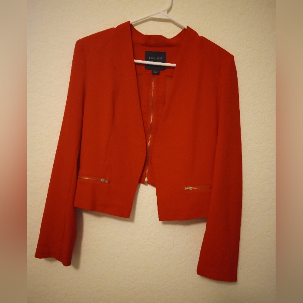 Love Tree Red Orange Jacket